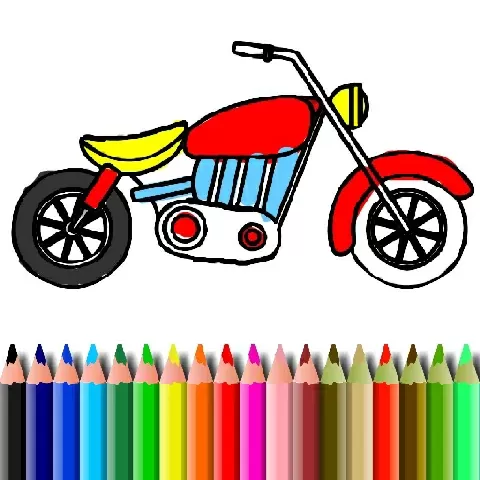 BTS Motorbike Coloring